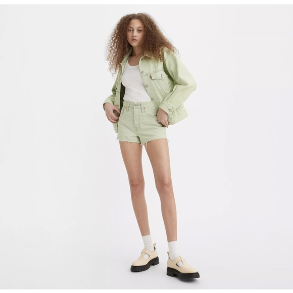 NWT Levi's 501 Original Shorts in My Muse Faded Green (SIZE 28 + 29) - Picture 2 of 16